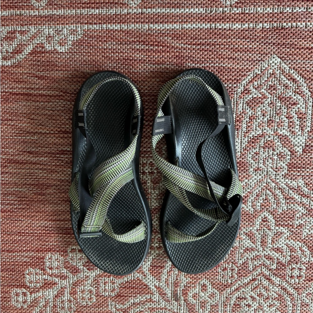Chaco Men's Sandals in Black and Green